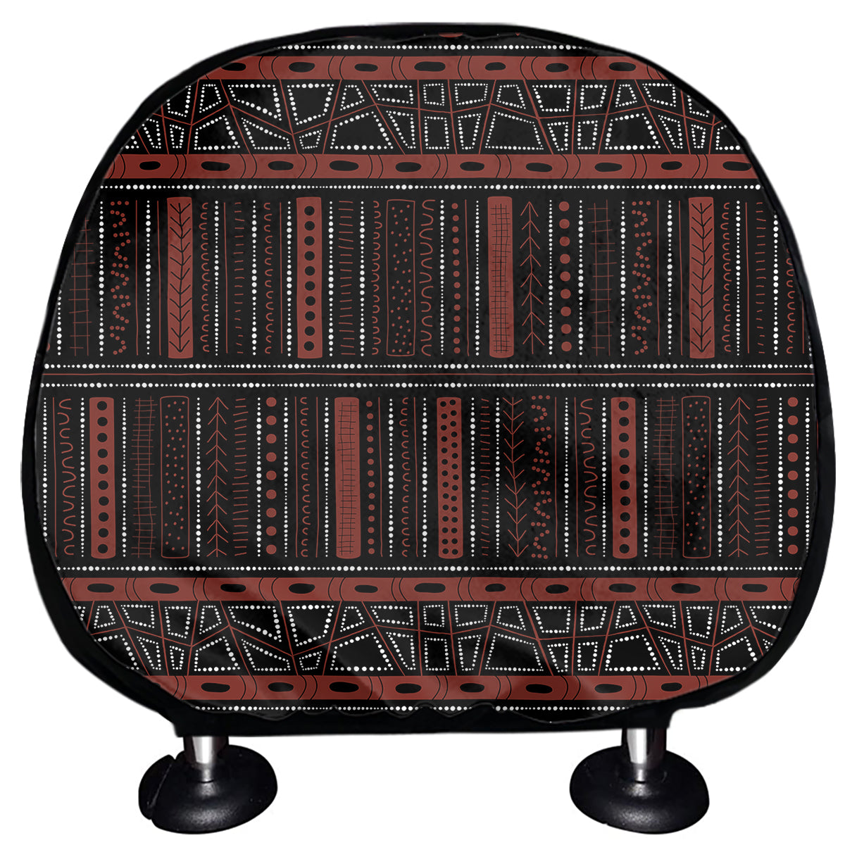 Aboriginal Indigenous Pattern Print Car Headrest Covers