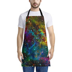 Abstract Colorful Galaxy Space Print Apron