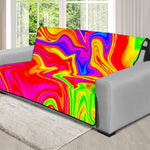 Abstract Colorful Liquid Trippy Print Futon Protector