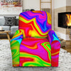 Abstract Colorful Liquid Trippy Print Recliner Slipcover