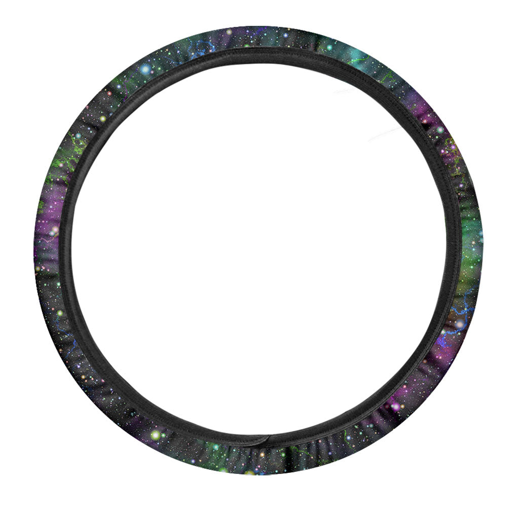 Abstract Dark Galaxy Space Print Car Steering Wheel Cover