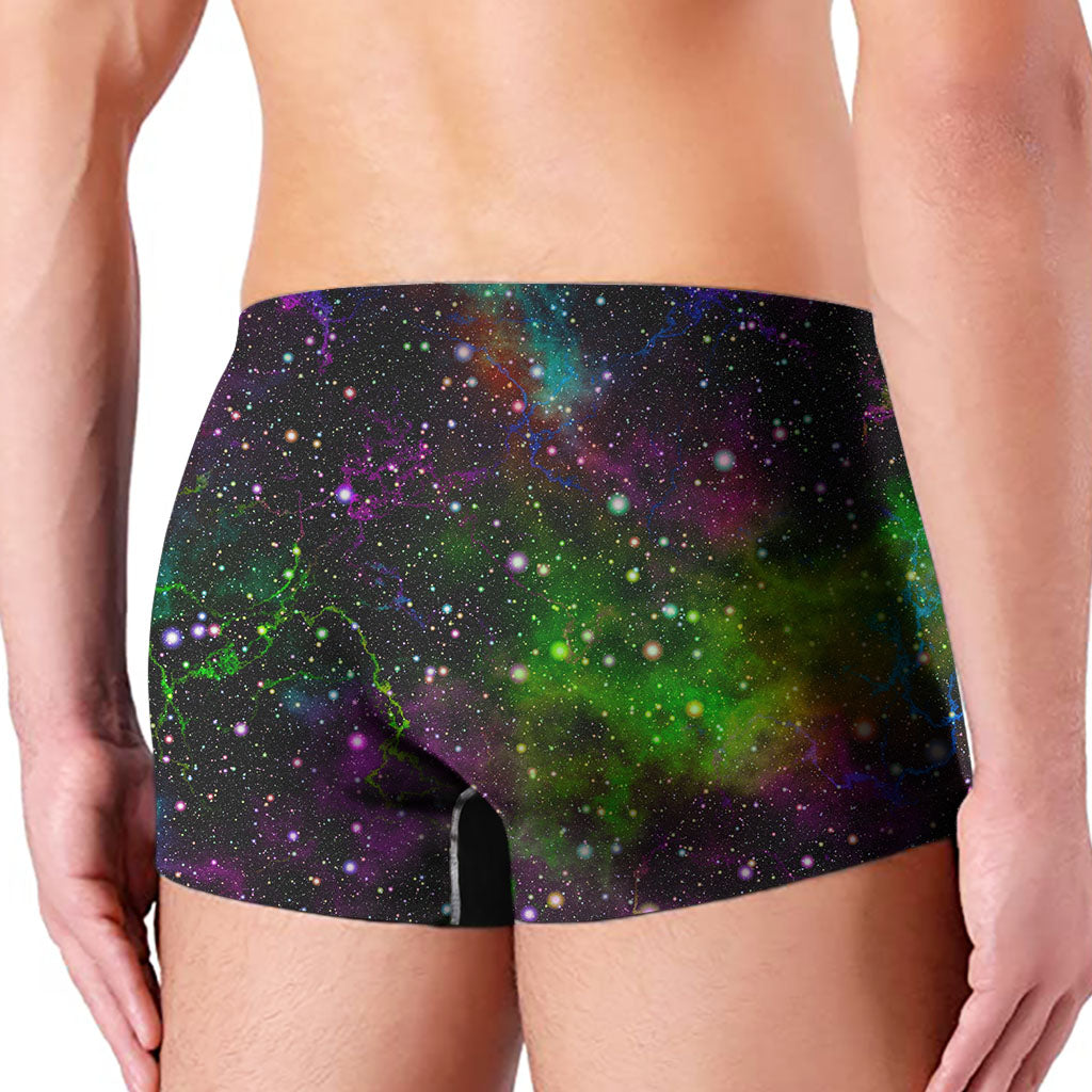 Abstract Dark Galaxy Space Print Men's Boxer Briefs