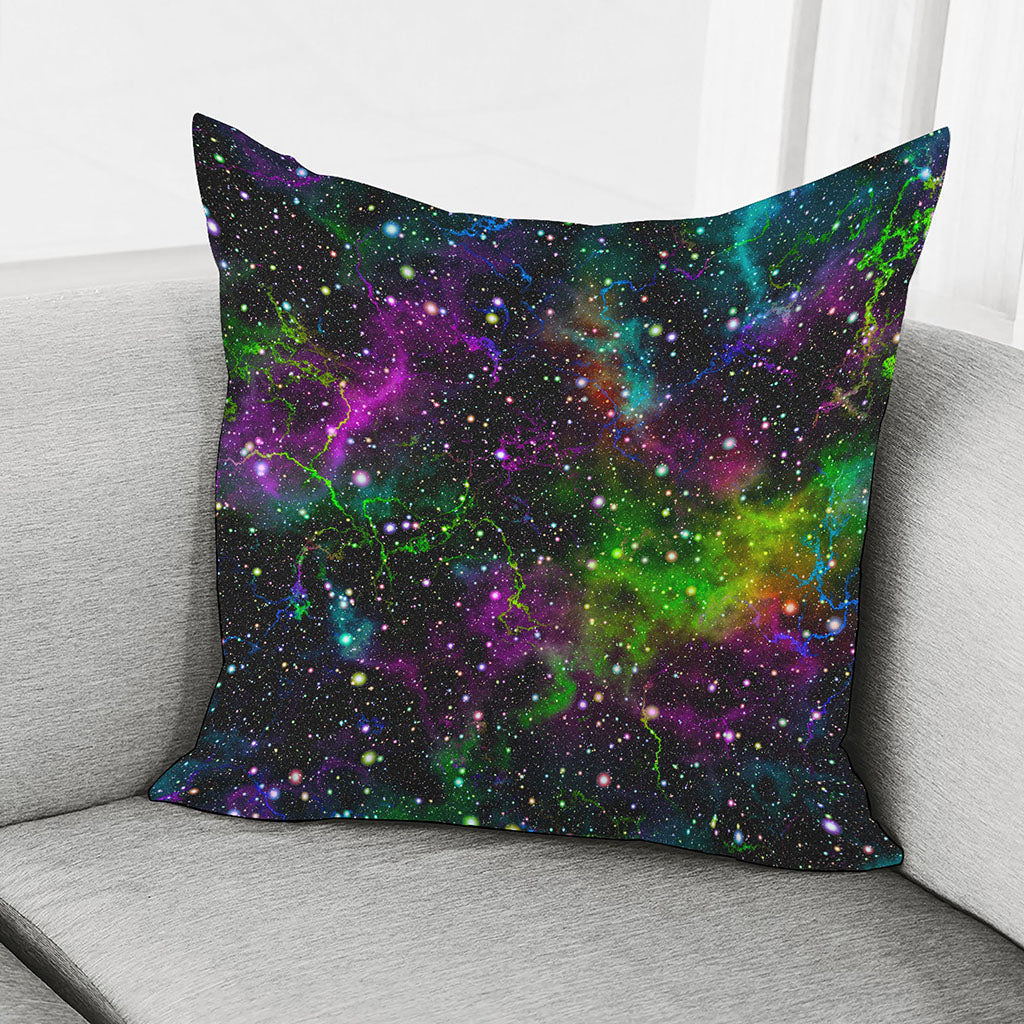 Abstract Dark Galaxy Space Print Pillow Cover