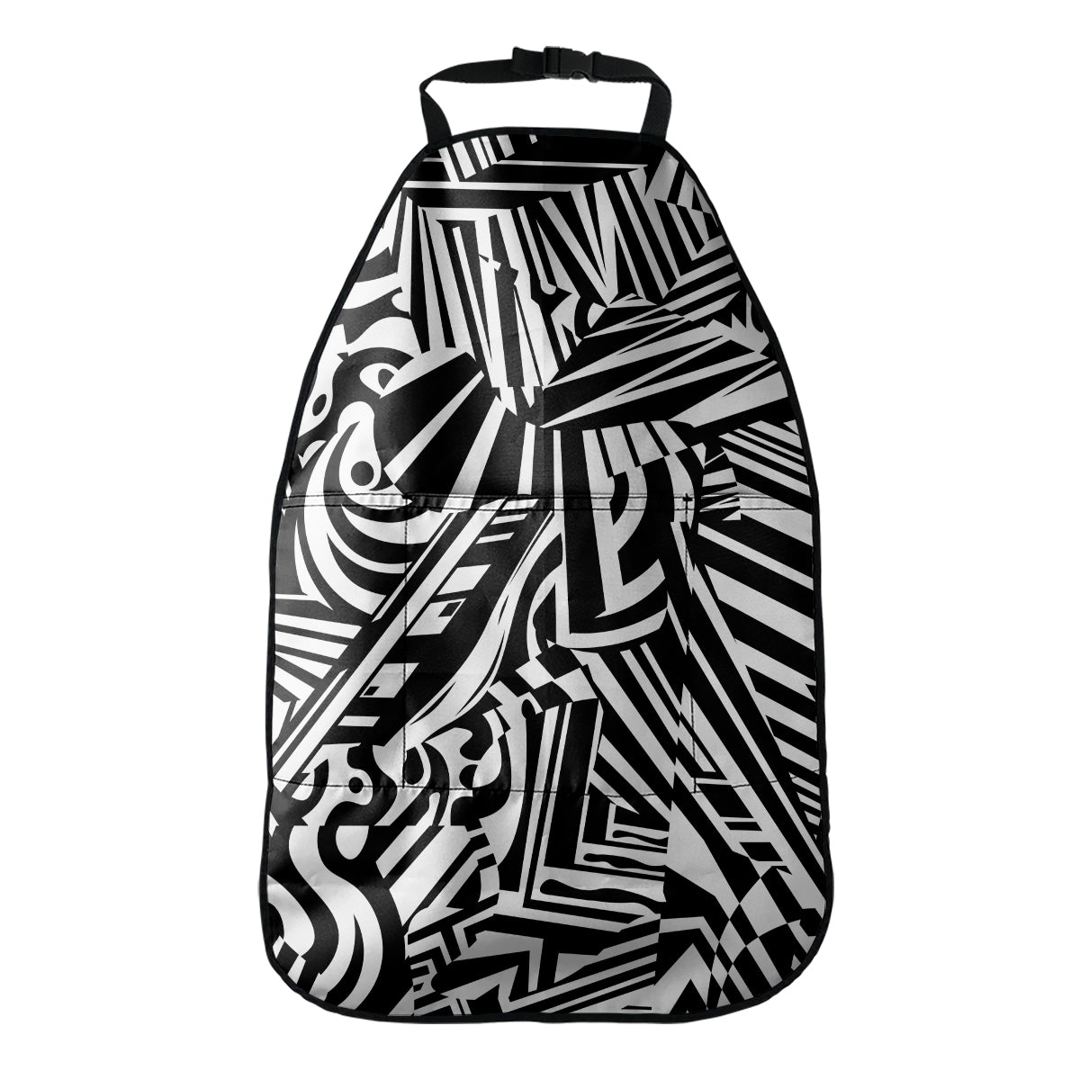 Abstract Dazzle Pattern Print Car Seat Organizers