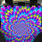 Abstract Dizzy Moving Optical Illusion Pet Car Back Seat Cover
