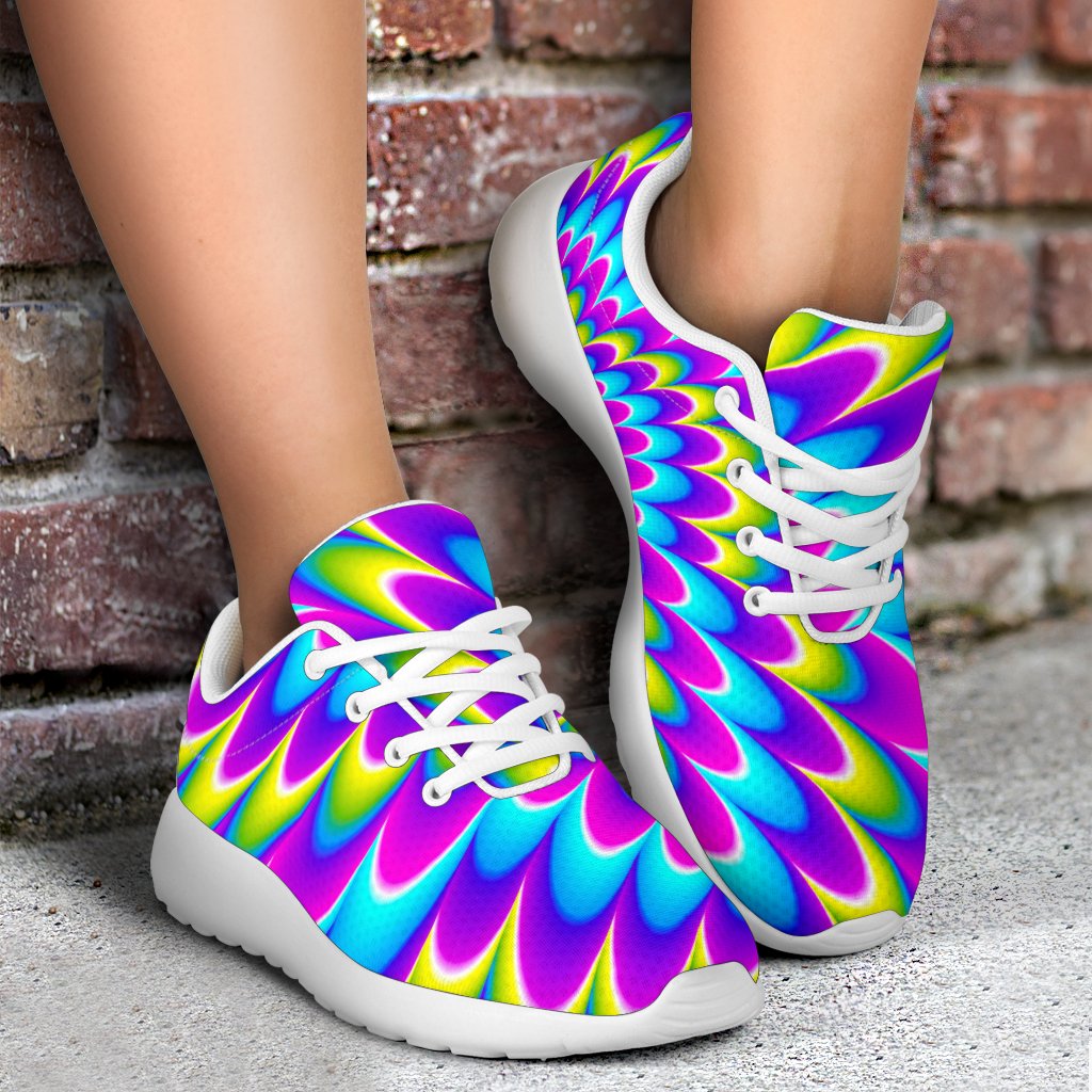 Abstract Dizzy Moving Optical Illusion Sport Shoes GearFrost