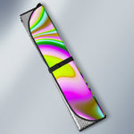 Abstract Holographic Liquid Trippy Print Car Sun Shade GearFrost