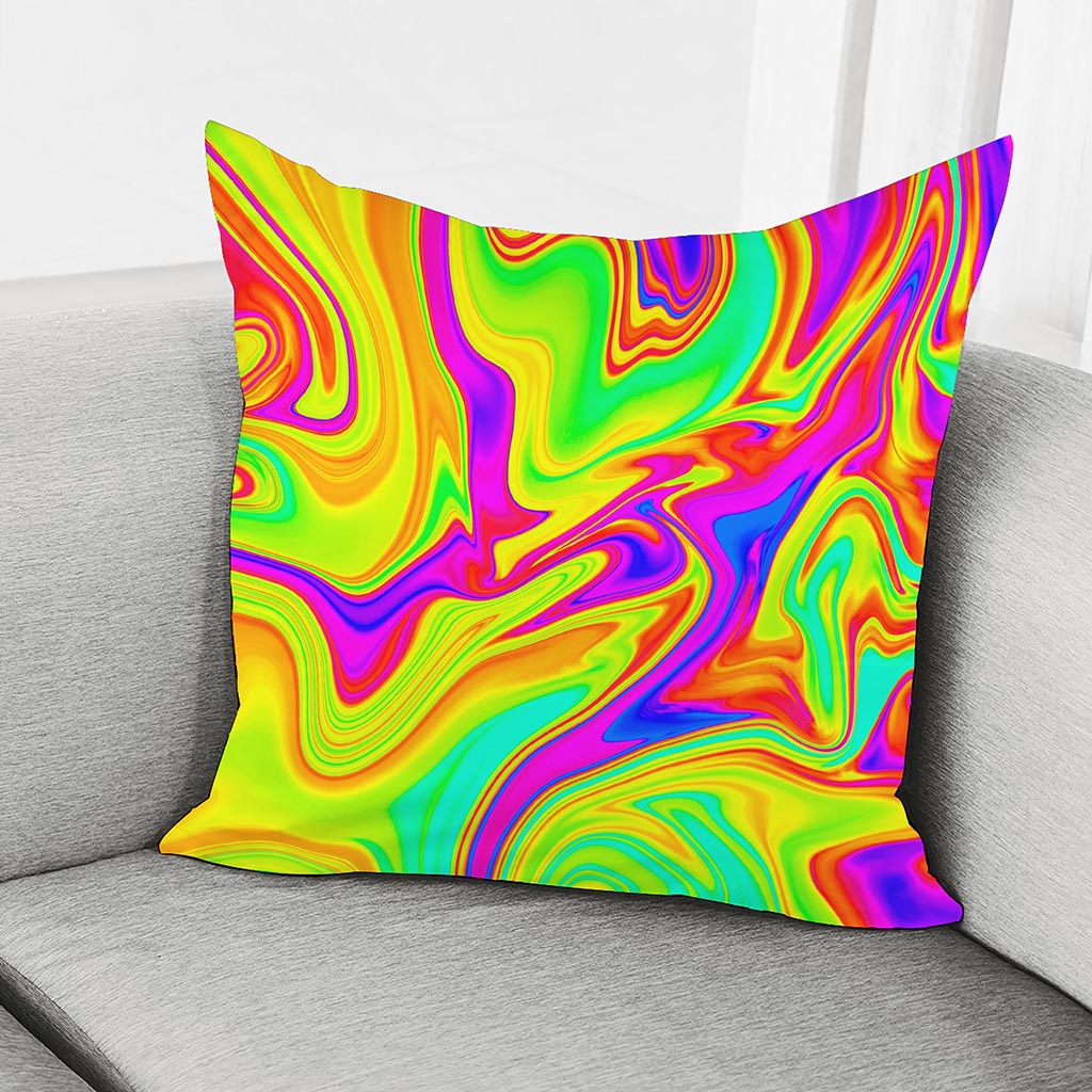 Abstract Liquid Trippy Print Pillow Cover