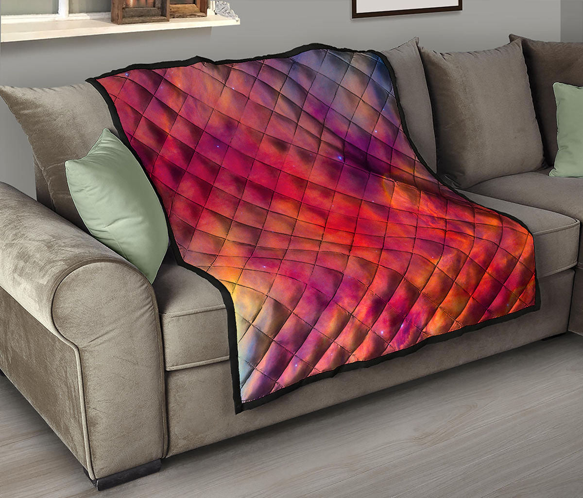 Abstract Nebula Cloud Galaxy Space Print Quilt