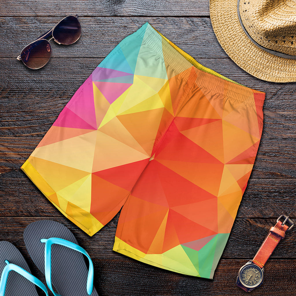 Abstract Polygonal Geometric Print Men's Shorts