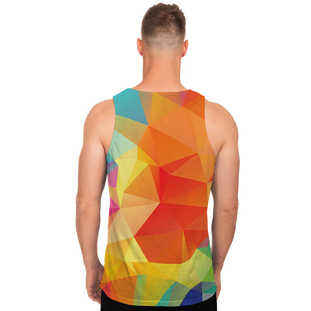 Abstract Polygonal Geometric Print Men's Tank Top