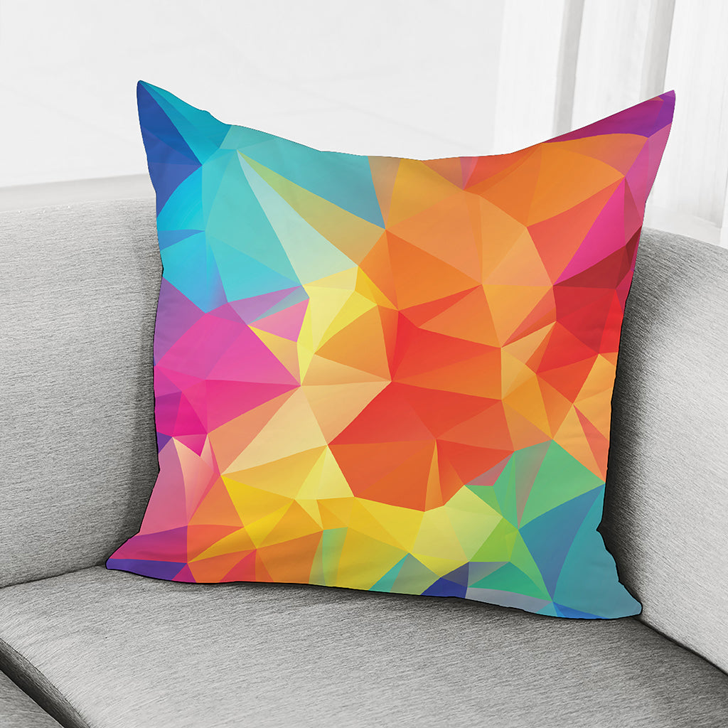 Abstract Polygonal Geometric Print Pillow Cover