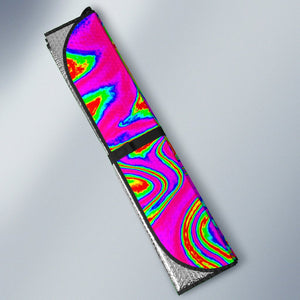 Abstract Psychedelic Liquid Trippy Print Car Sun Shade GearFrost