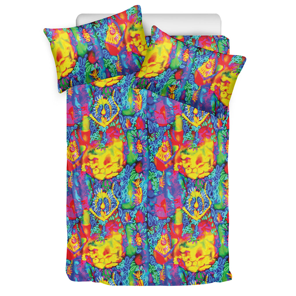 Abstract Psychedelic Print Duvet Cover Bedding Set