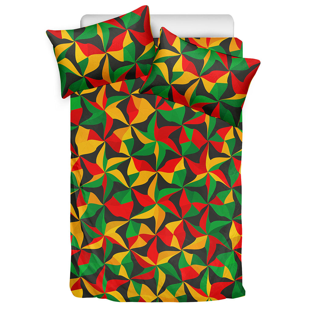 Abstract Reggae Pattern Print Duvet Cover Bedding Set
