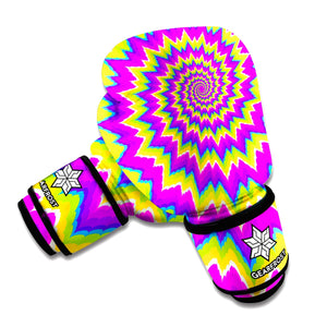 Abstract Spiral Moving Optical Illusion Boxing Gloves