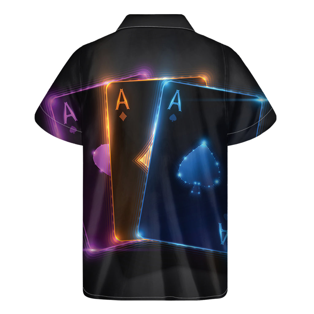 Ace Cards Print Men's Short Sleeve Shirt