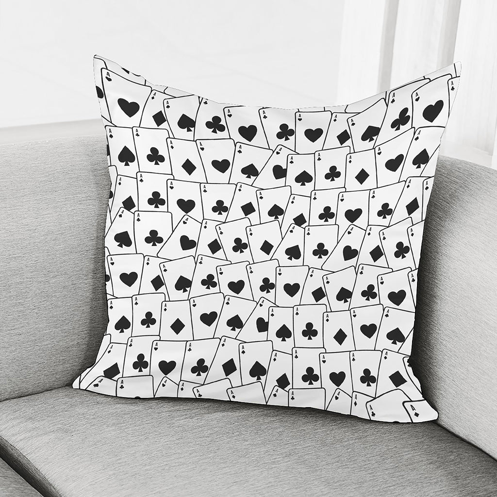 Ace Playing Cards Pattern Print Pillow Cover