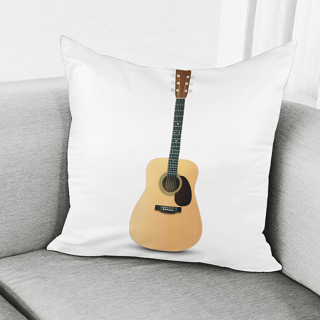 Acoustic Guitar Print Pillow Cover