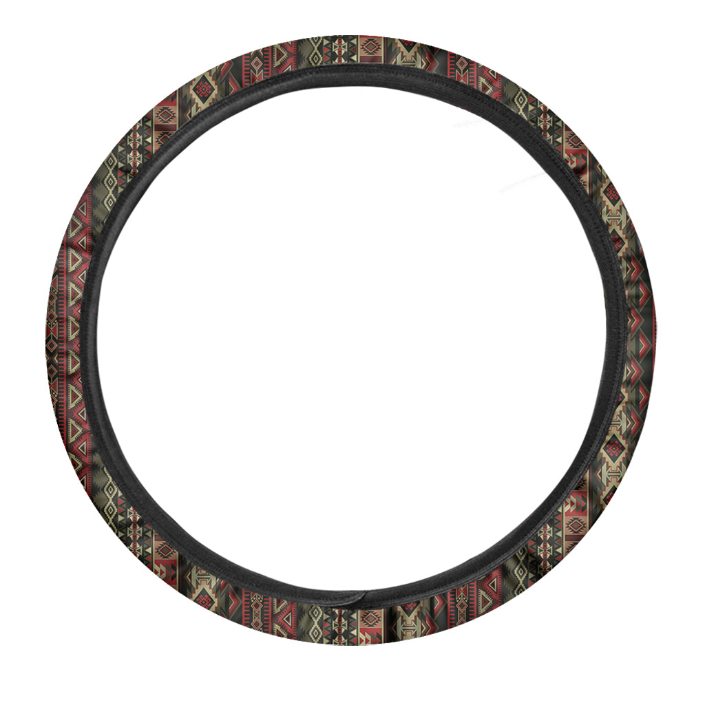 African Ethnic Pattern Print Car Steering Wheel Cover