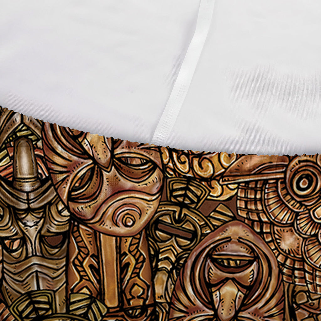 African Totem Pattern Print Sofa Cover