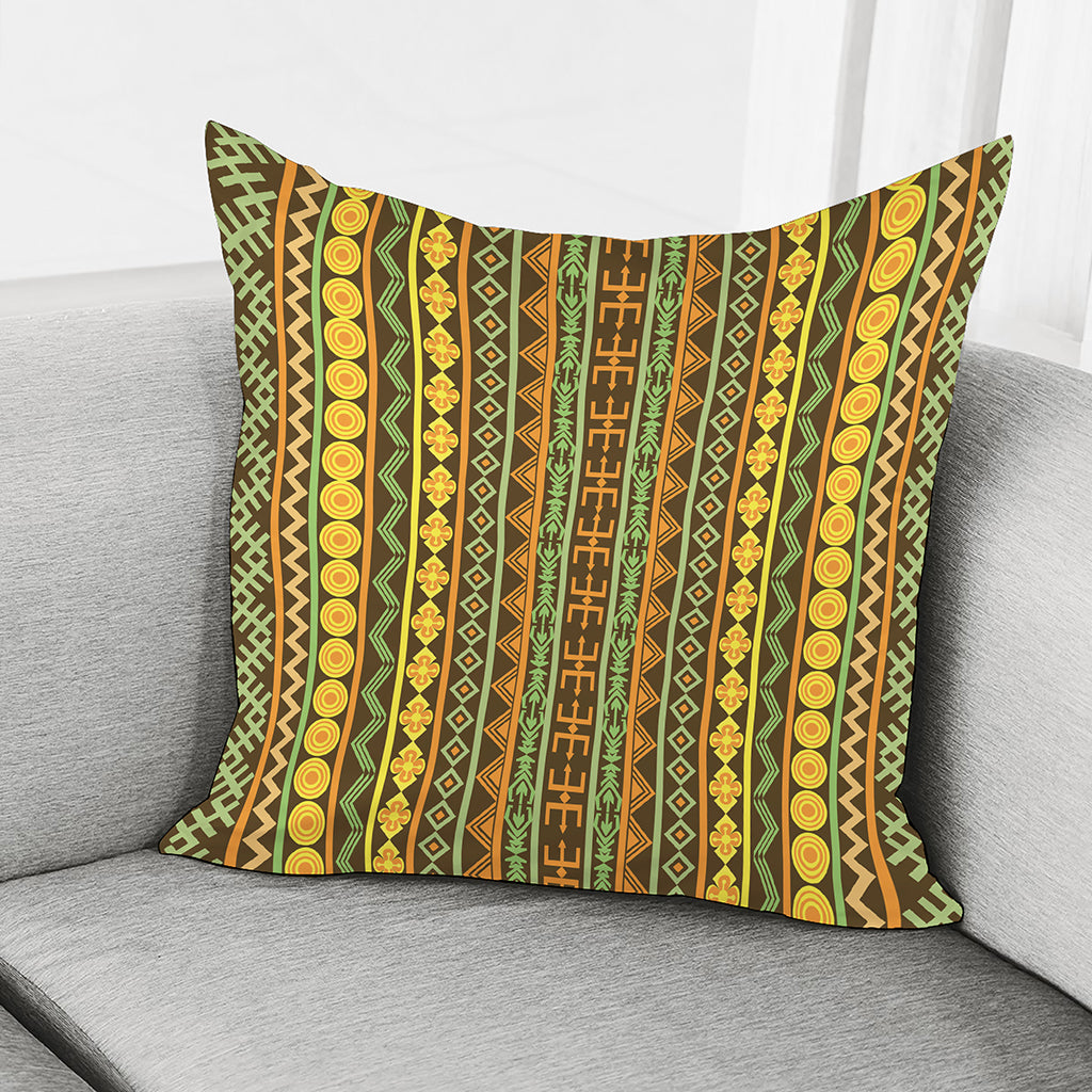 African Tribal Inspired Pattern Print Pillow Cover