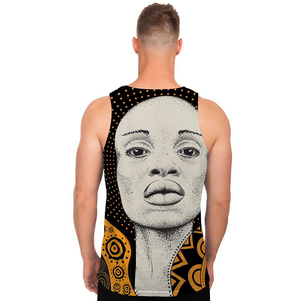 African Woman Print Men's Tank Top