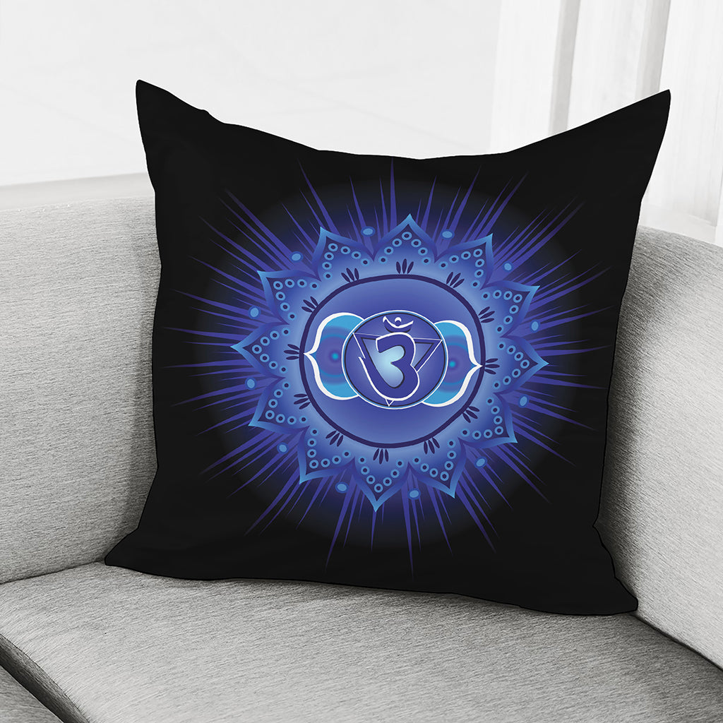 Ajna Chakra Mandala Print Pillow Cover