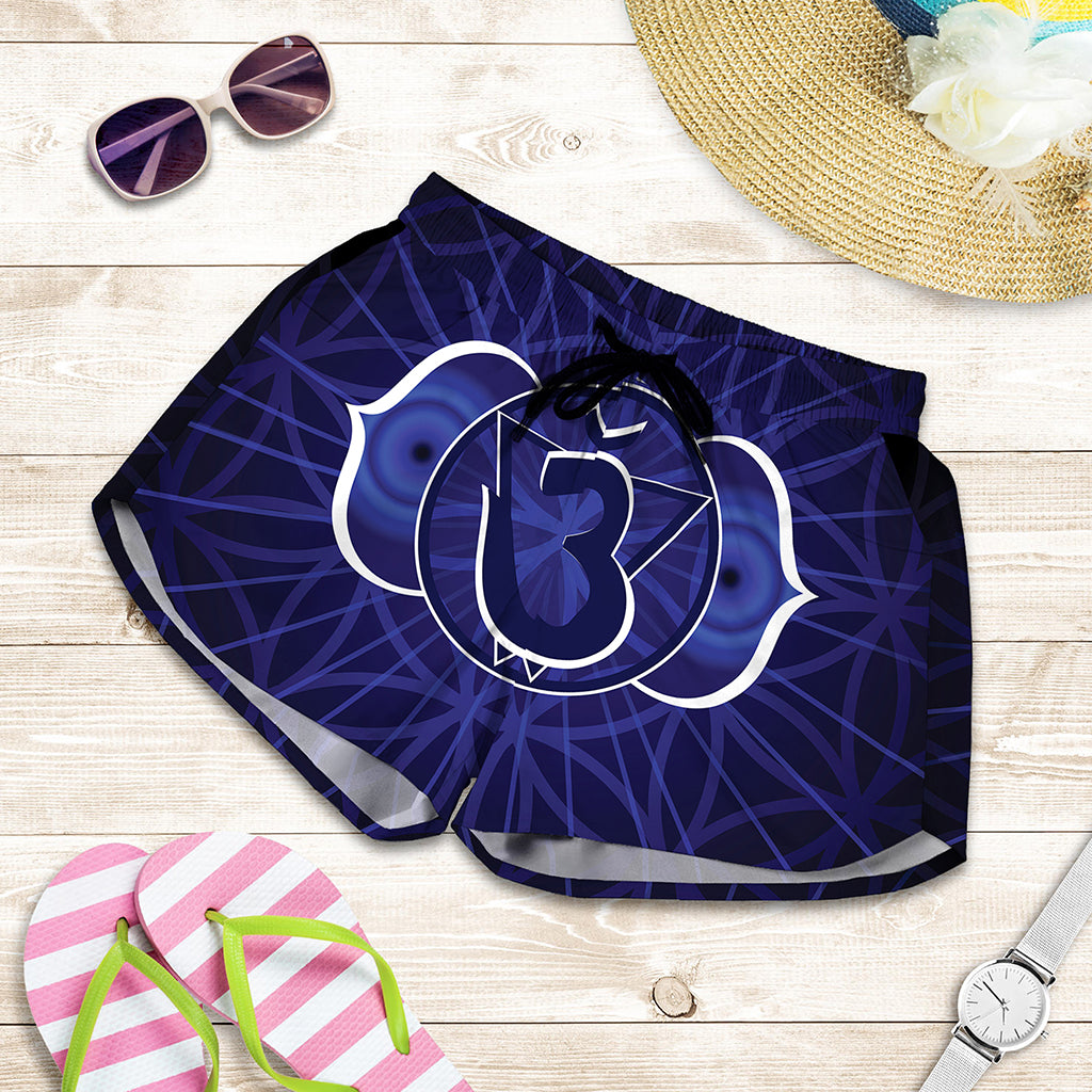 Ajna Chakra Spiritual Print Women's Shorts