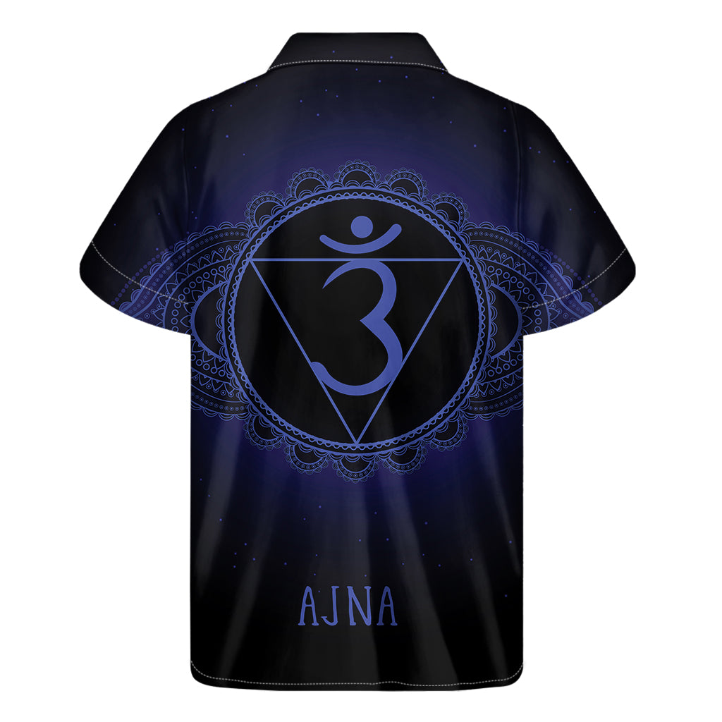 Ajna Chakra Symbol Print Men's Short Sleeve Shirt