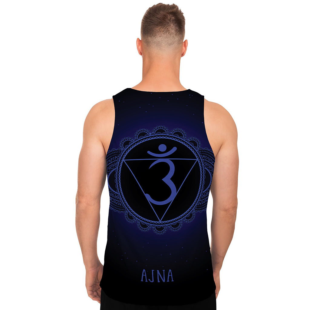 Ajna Chakra Symbol Print Men's Tank Top
