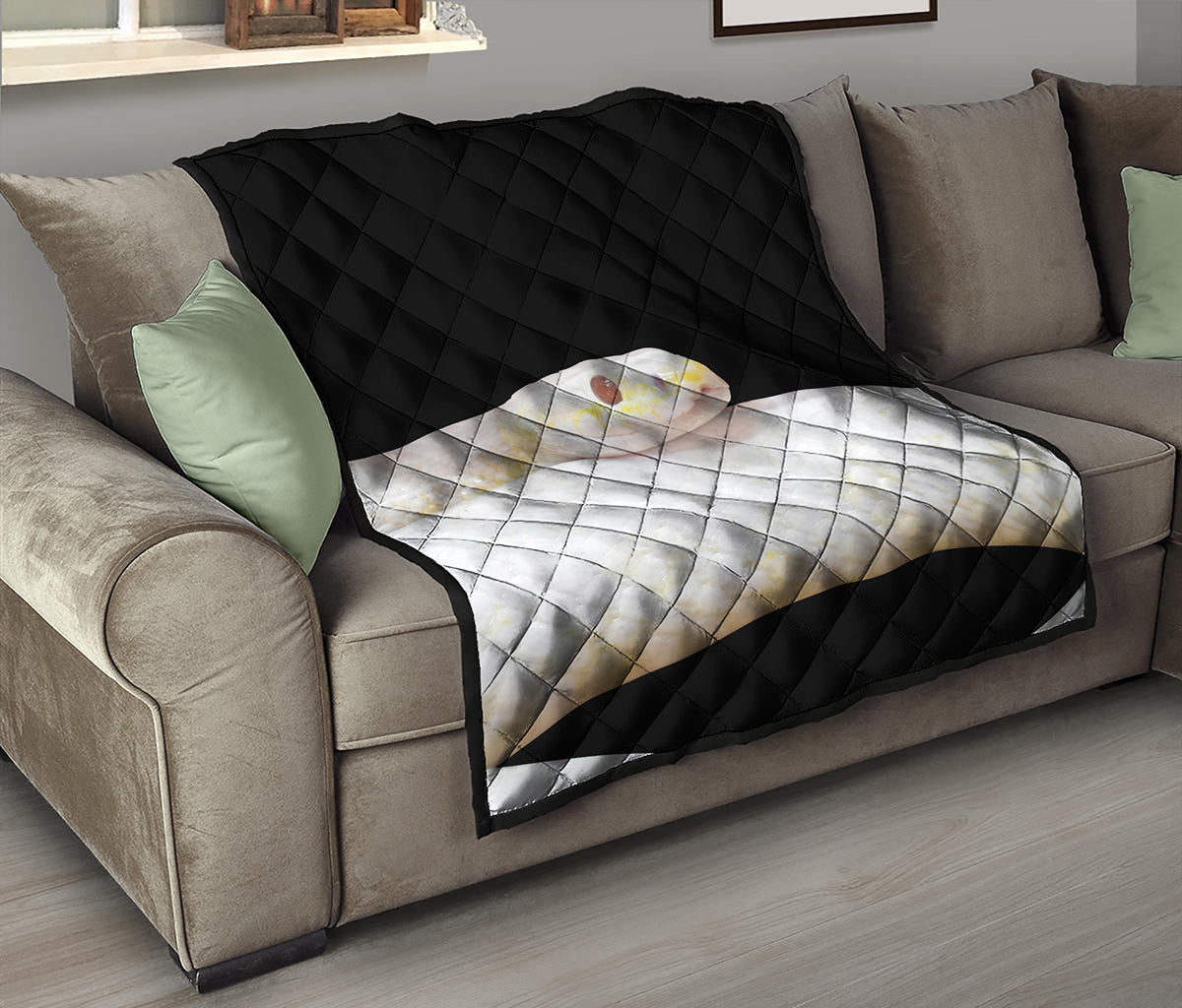 Albino Snake Print Quilt