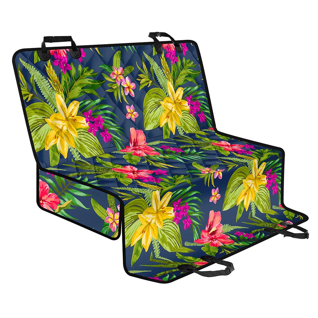 Aloha Hawaiian Flowers Pattern Print Pet Car Back Seat Cover