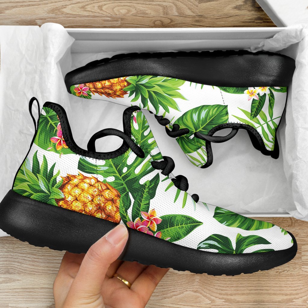 Aloha Hawaiian Pineapple Pattern Print Mesh Knit Shoes GearFrost