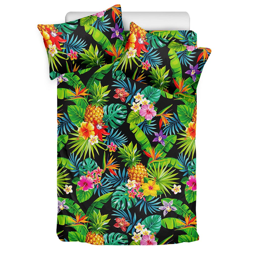 Aloha Hawaiian Tropical Pattern Print Duvet Cover Bedding Set