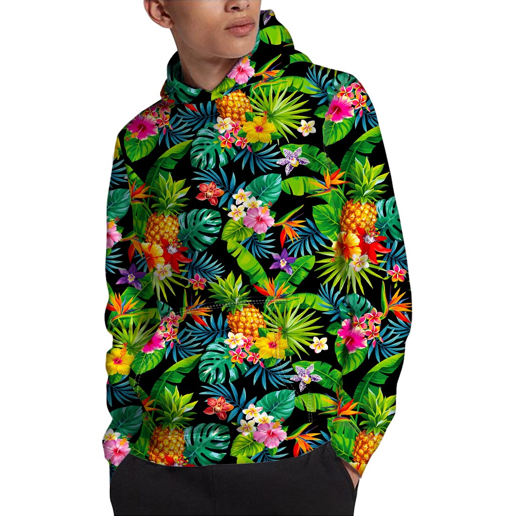 Aloha Hawaiian Tropical Pattern Print Pullover Hoodie