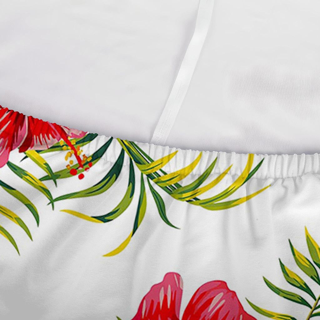 Aloha Hibiscus Tropical Pattern Print Sofa Cover