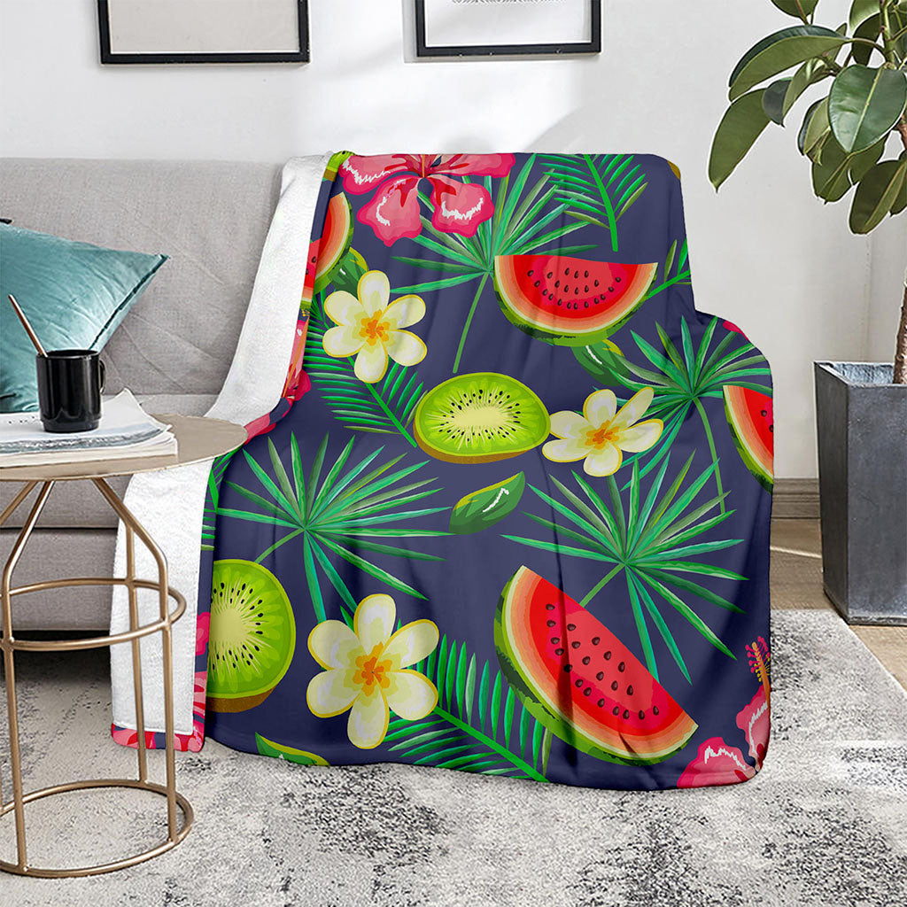 Aloha Tropical Watermelon Pattern Print Blanket