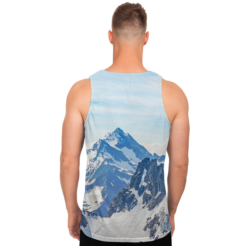 Alps Mountain Print Men's Tank Top