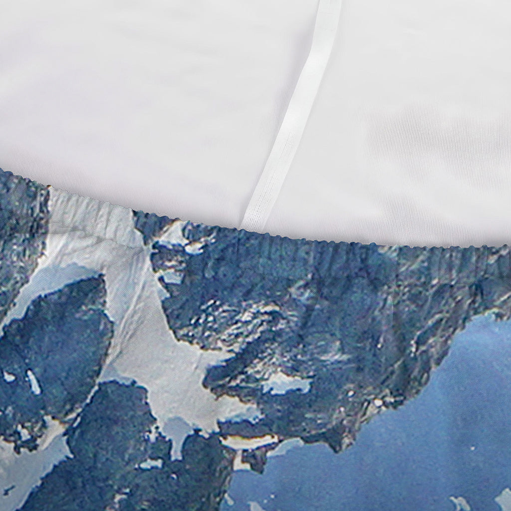 Alps Mountain Print Sofa Cover