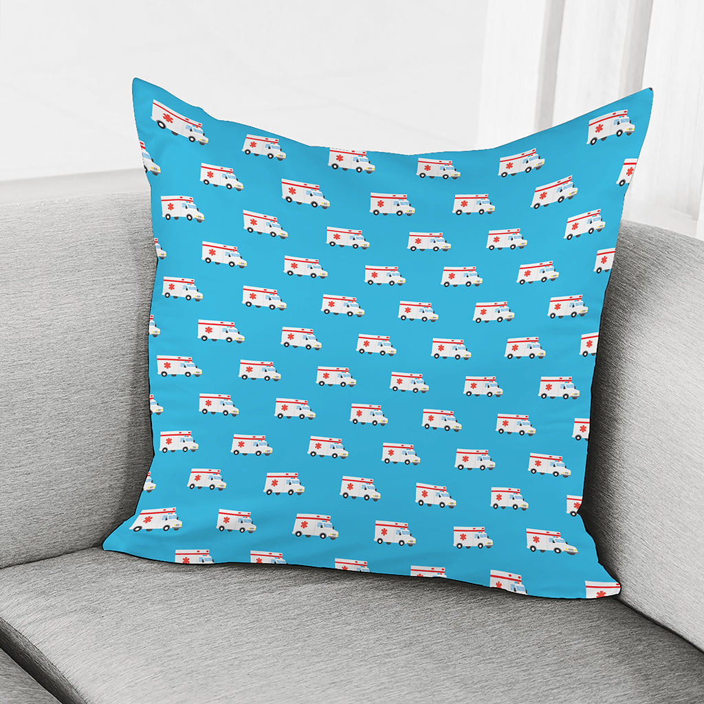 Ambulance Paramedic Car Pattern Print Pillow Cover