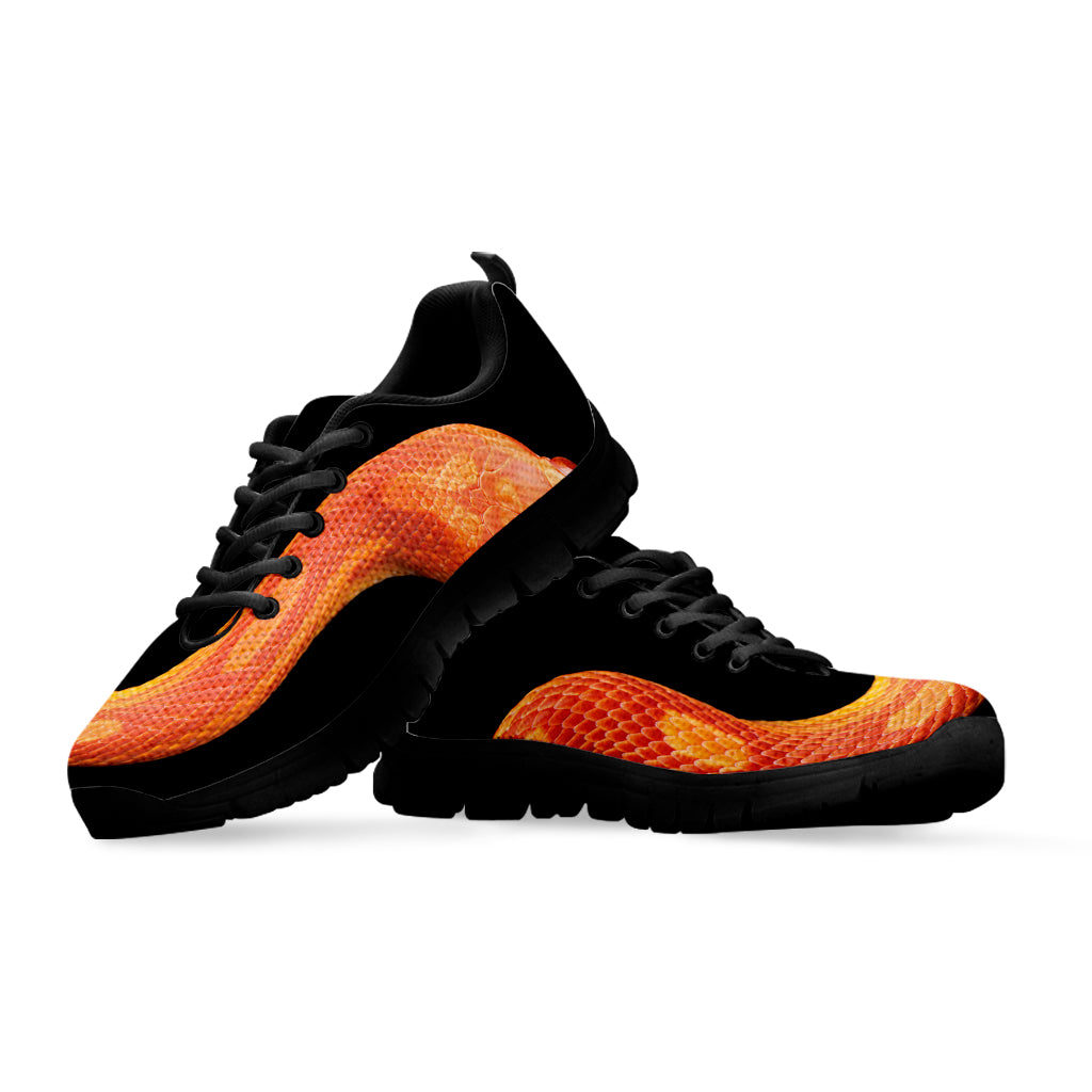 Amel Motley Corn Snake Print Black Sneakers