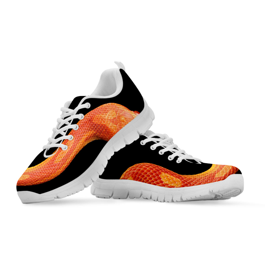 Amel Motley Corn Snake Print White Sneakers