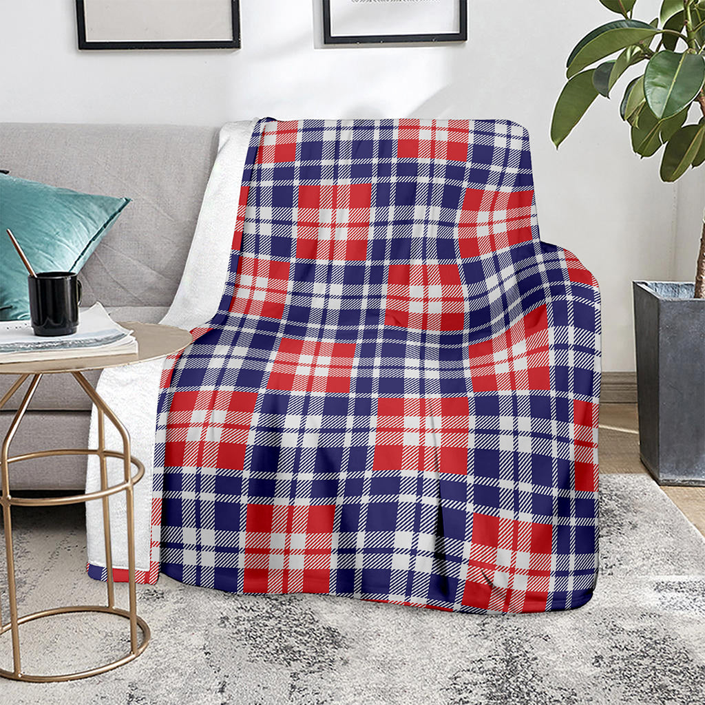 American Independence Day Plaid Print Blanket