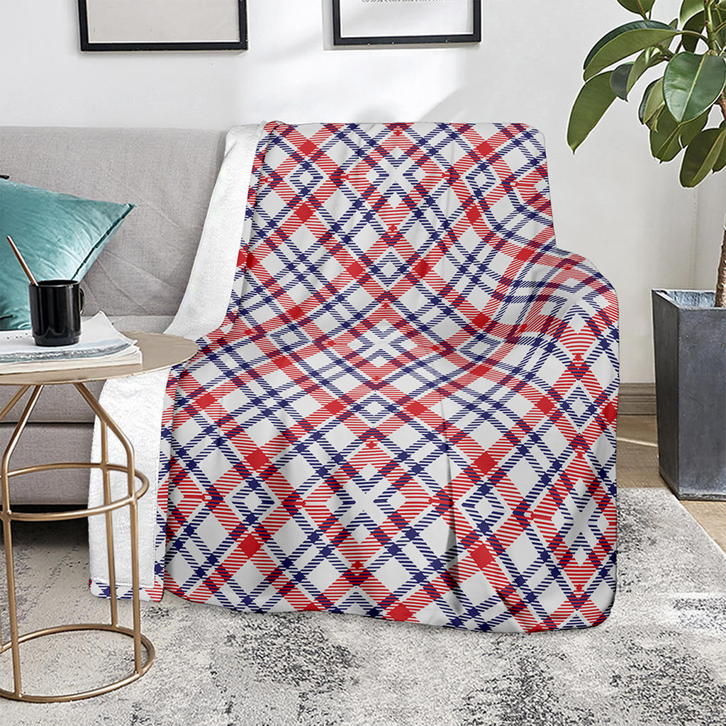American Plaid Pattern Print Blanket