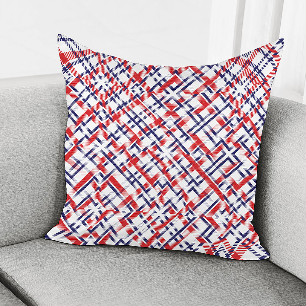 American Plaid Pattern Print Pillow Cover