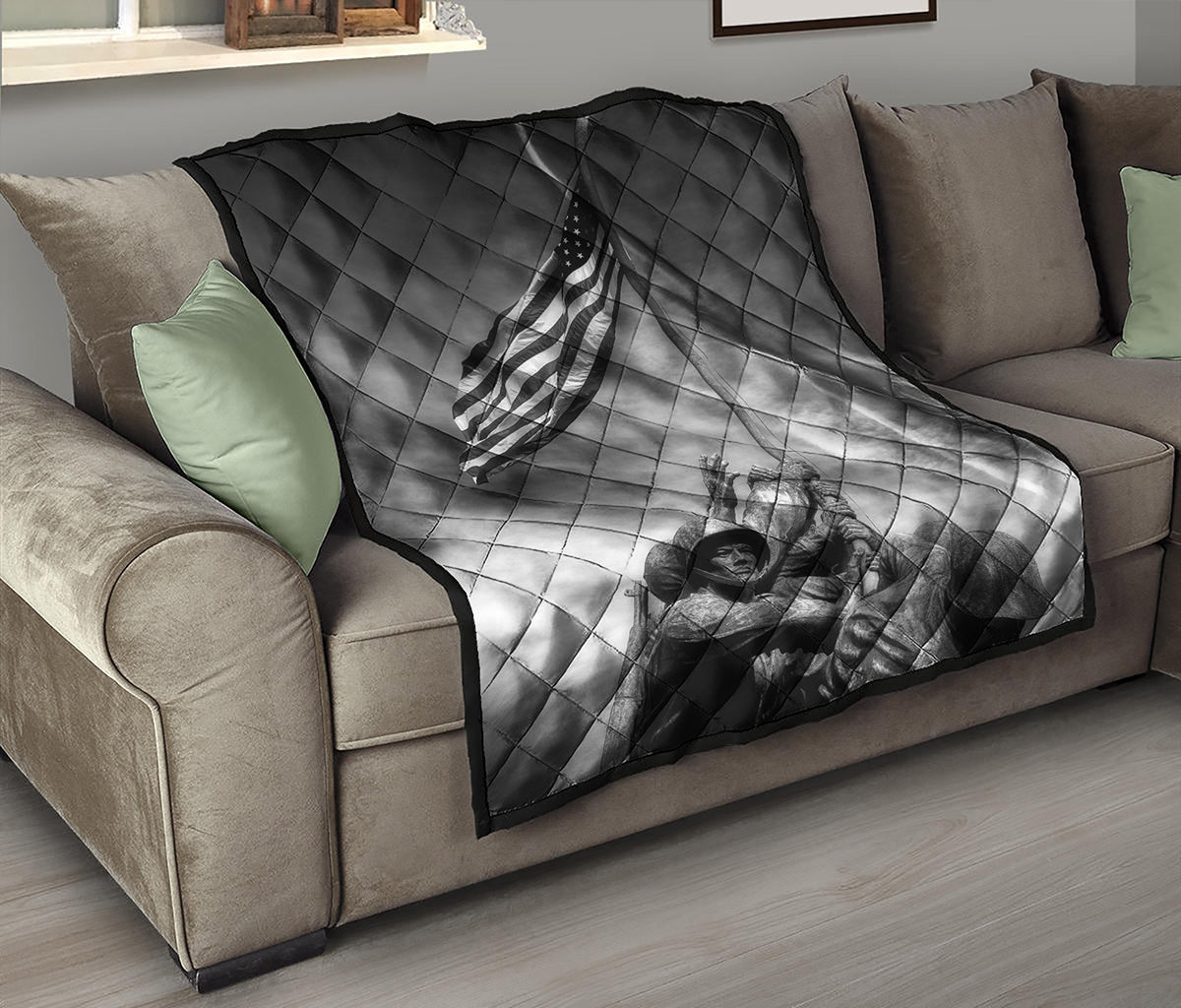 American War Memorial Print Quilt
