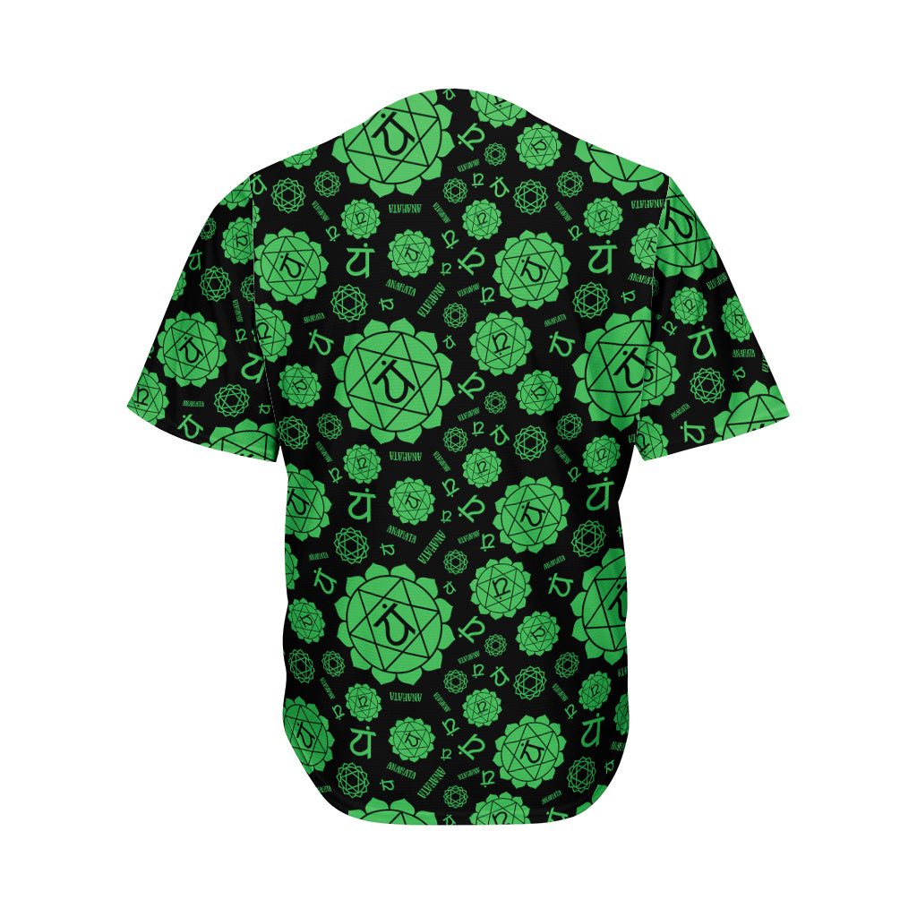 Anahata Chakra Pattern Print Men's Baseball Jersey