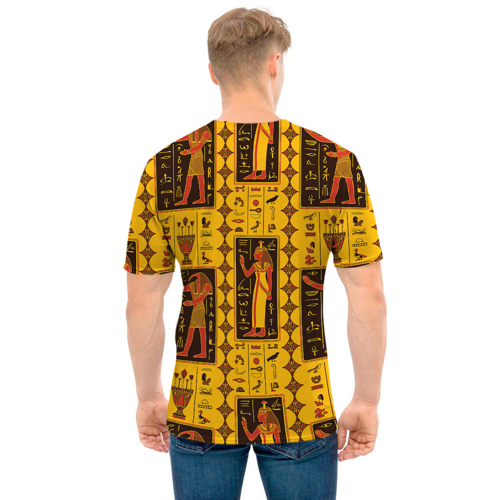 Ancient Egypt Pattern Print Men's T-Shirt