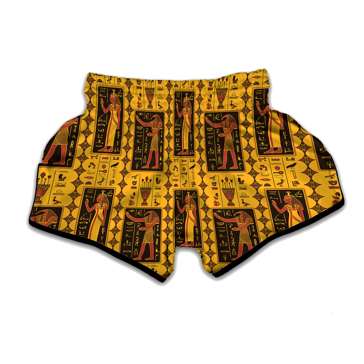 Ancient Egypt Pattern Print Muay Thai Boxing Shorts